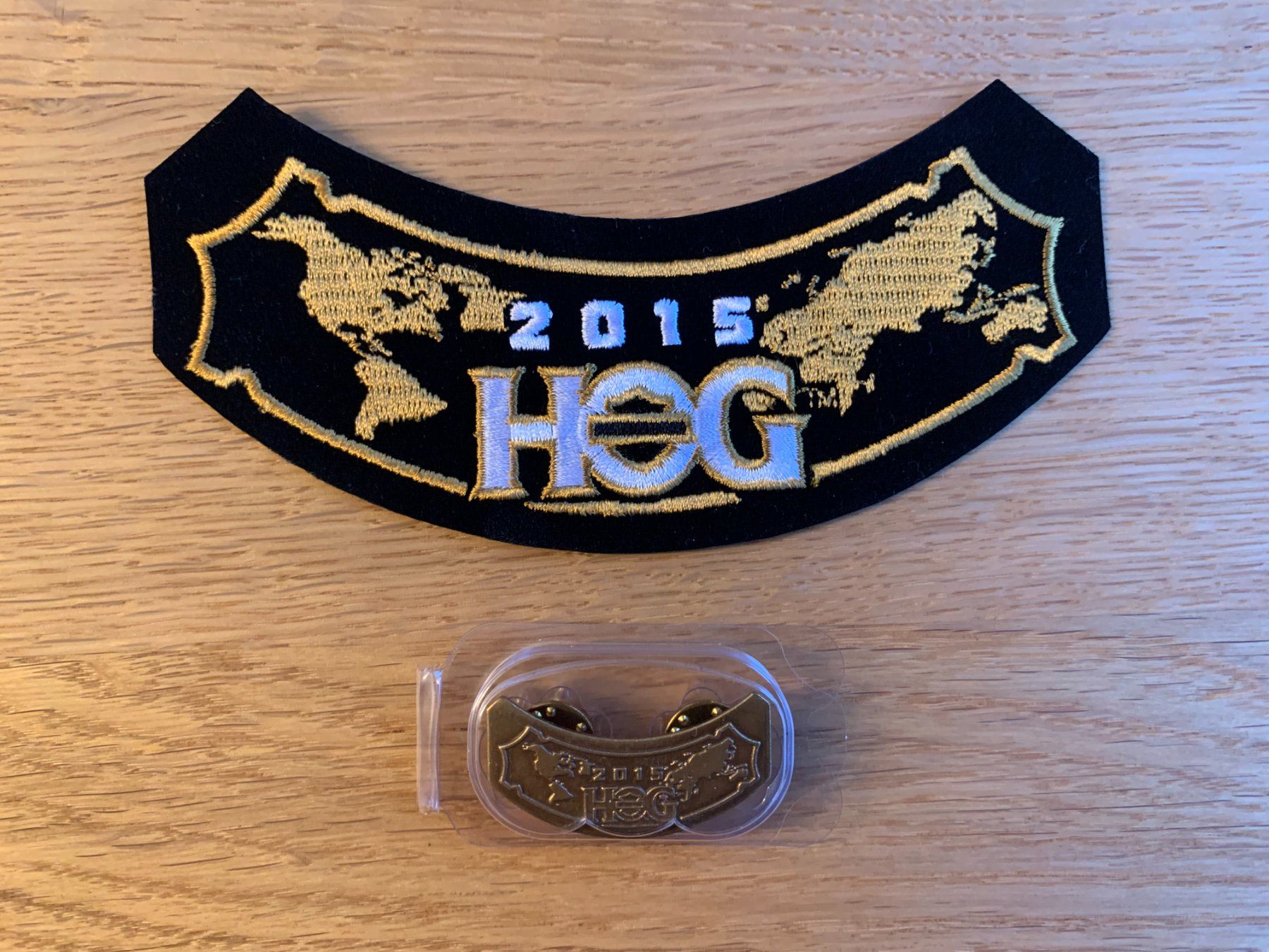 Harley-Davidson Toppe: Harley Owners Group 2015 Patch mit Pin, Top Zustand – Nuovo e nell'imballaggio originale da Sarmenstorf venduto da habasa 1