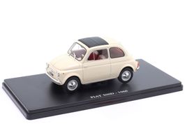 Fiat 500 D 1960-1965 beige / schwarz      1:24 von Hachette