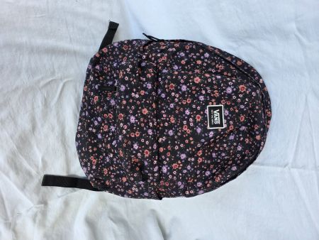 Vans Rucksack Blumenmuster schwarz guter Zustand