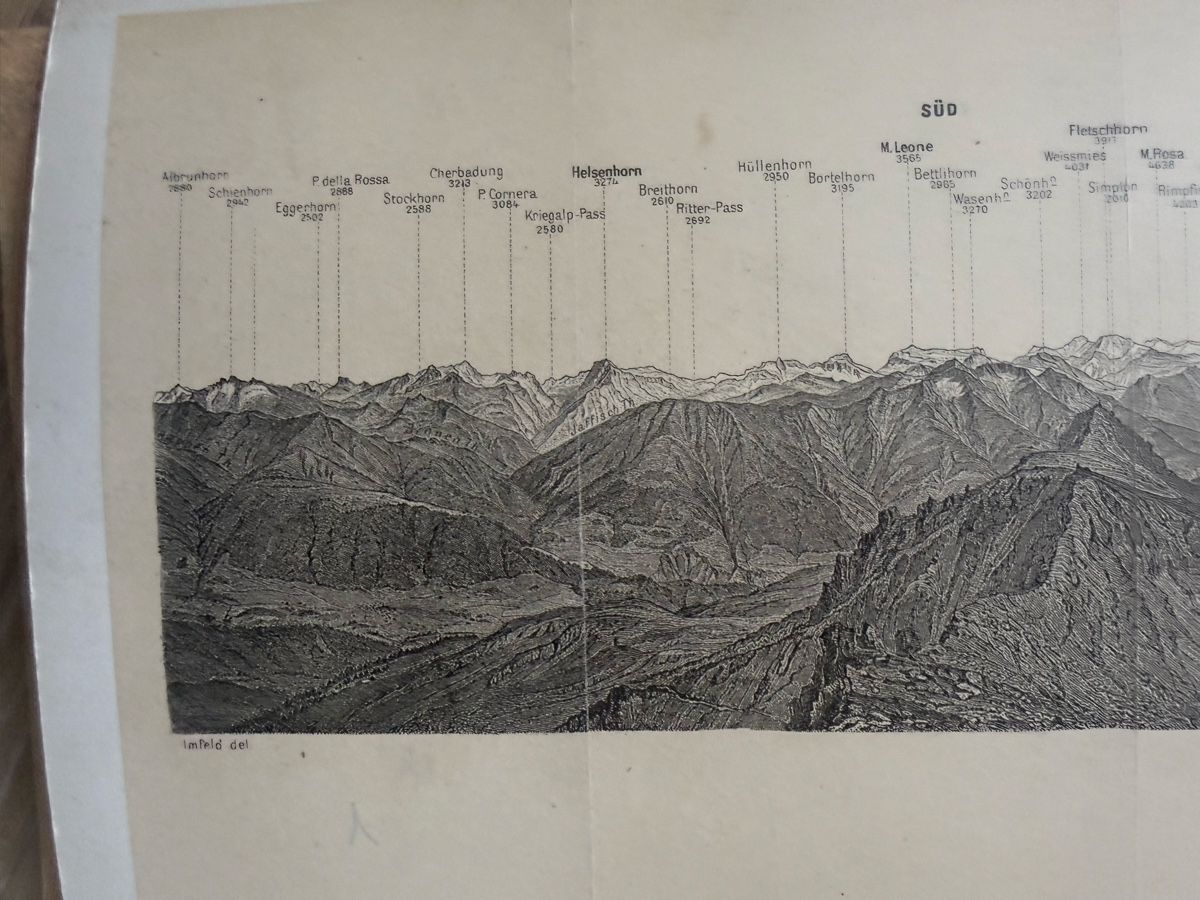 Foto & Immagini: Panorama vom Eggishorn mit Gletscher Grösse: 70cmx18cm  – Usato da stans venduto da zie_m2nf 2