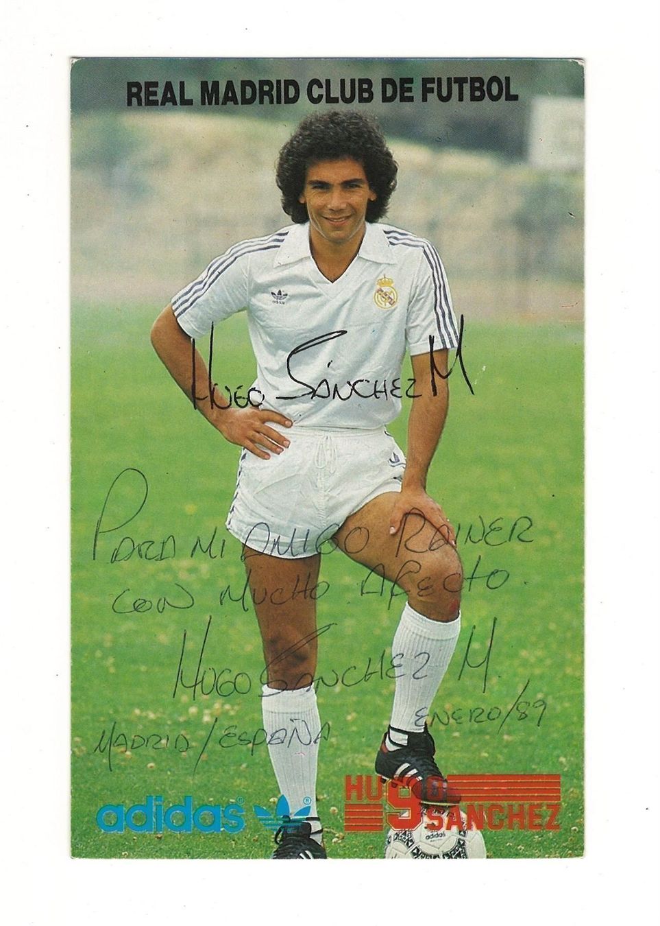 Autogramme: HUGO SANCHEZ MEXIKO MEXICO ORIGINALAUTOGRAMM REAL MADRID – Gebraucht aus Basel von verano1000