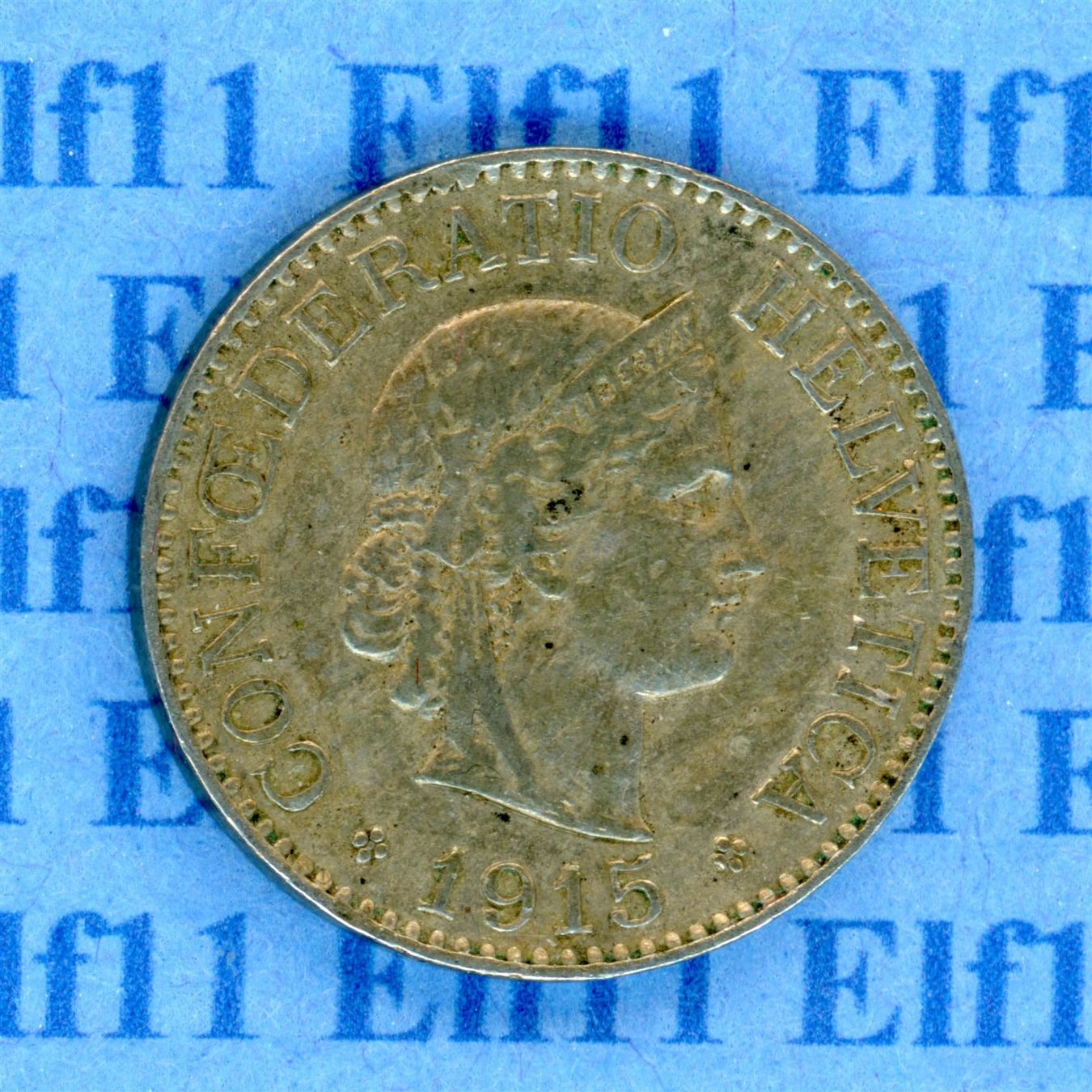 Tutti le monete: CHF___0.10 1915 ss-vz 10 Rappen – Usato da Widnau venduto da Elf11