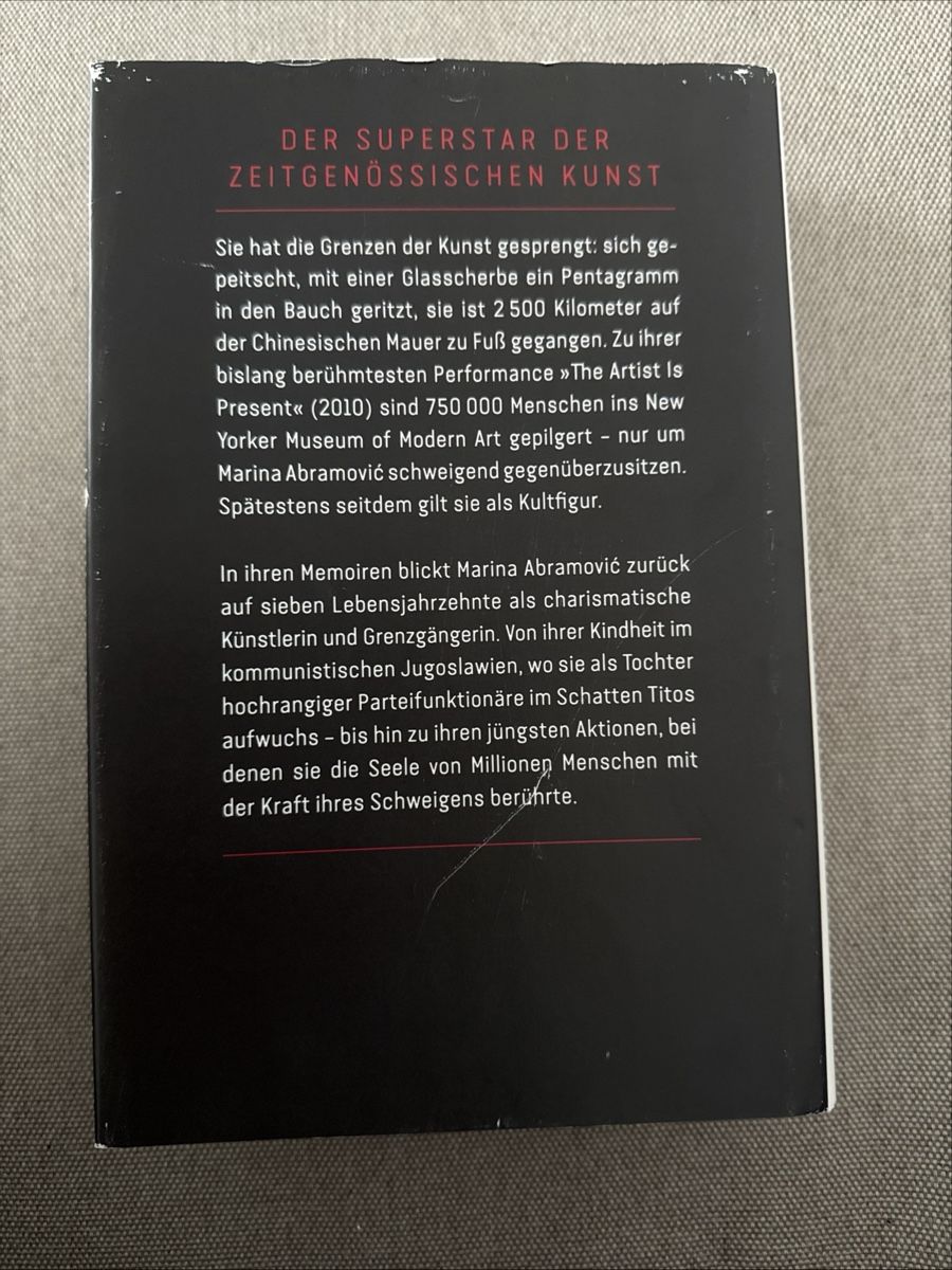 Libri: durch mauern gehen - marina abramovic – Usato da Luzern venduto da nin_652v 1