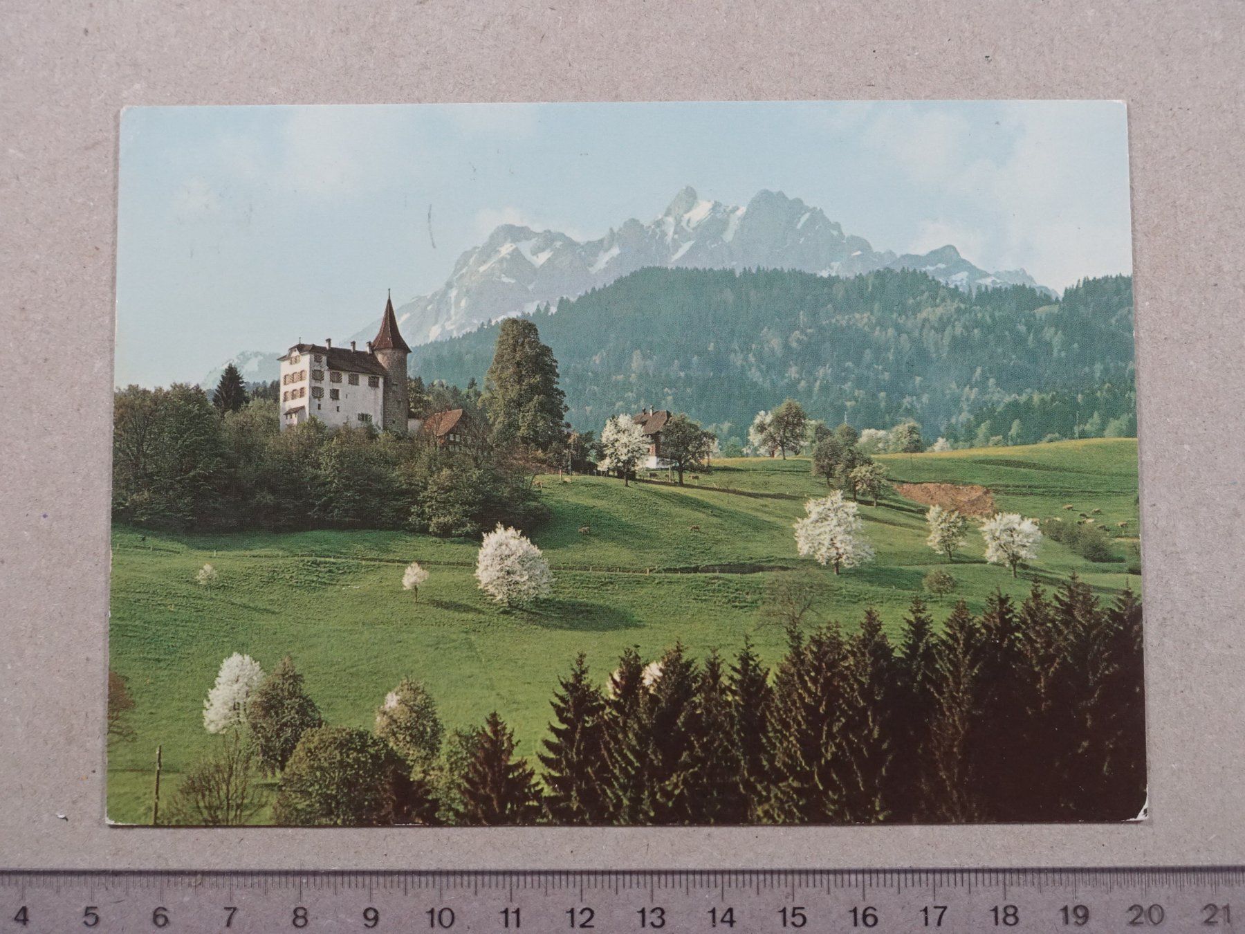Ansichtskarten: Kriens, Schloss Schauensee, 1983 – Gebraucht aus Lenzburg von fh1