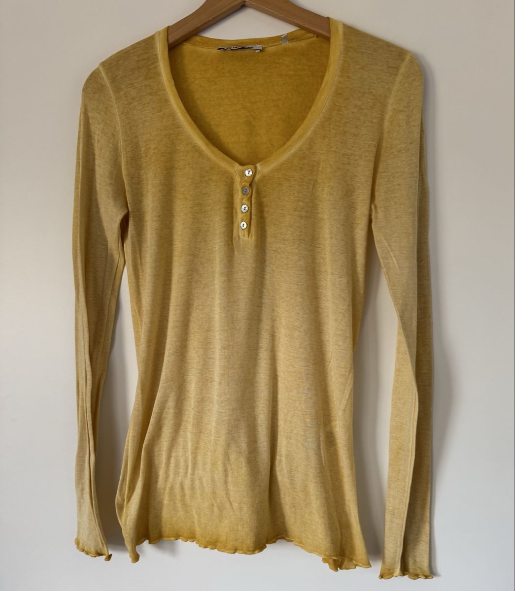 Rich & Royal T-shirt: RICH & ROYAL Longsleeve Damen Gr. L Senfgelb – Nuovo (secondo la descrizione) da Flumenthal venduto da SecondLove_CH 1