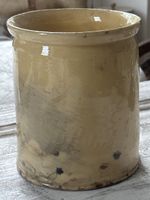 grosser Confit-Topf gelb glasiert Frankreich 