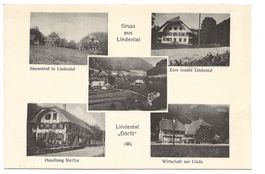 Gruss aus Lindental "Dörfli" (BE) 5 Bilder Wirtschaft - rar!