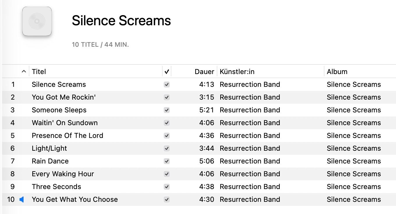 CD: Resurrection Band / Silence Screams – Usato da Näfels venduto da rottabi 1