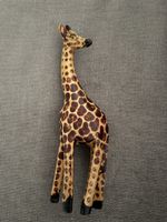 Holzgiraffen-Dekofigur handgeschnitzt aus Tansania