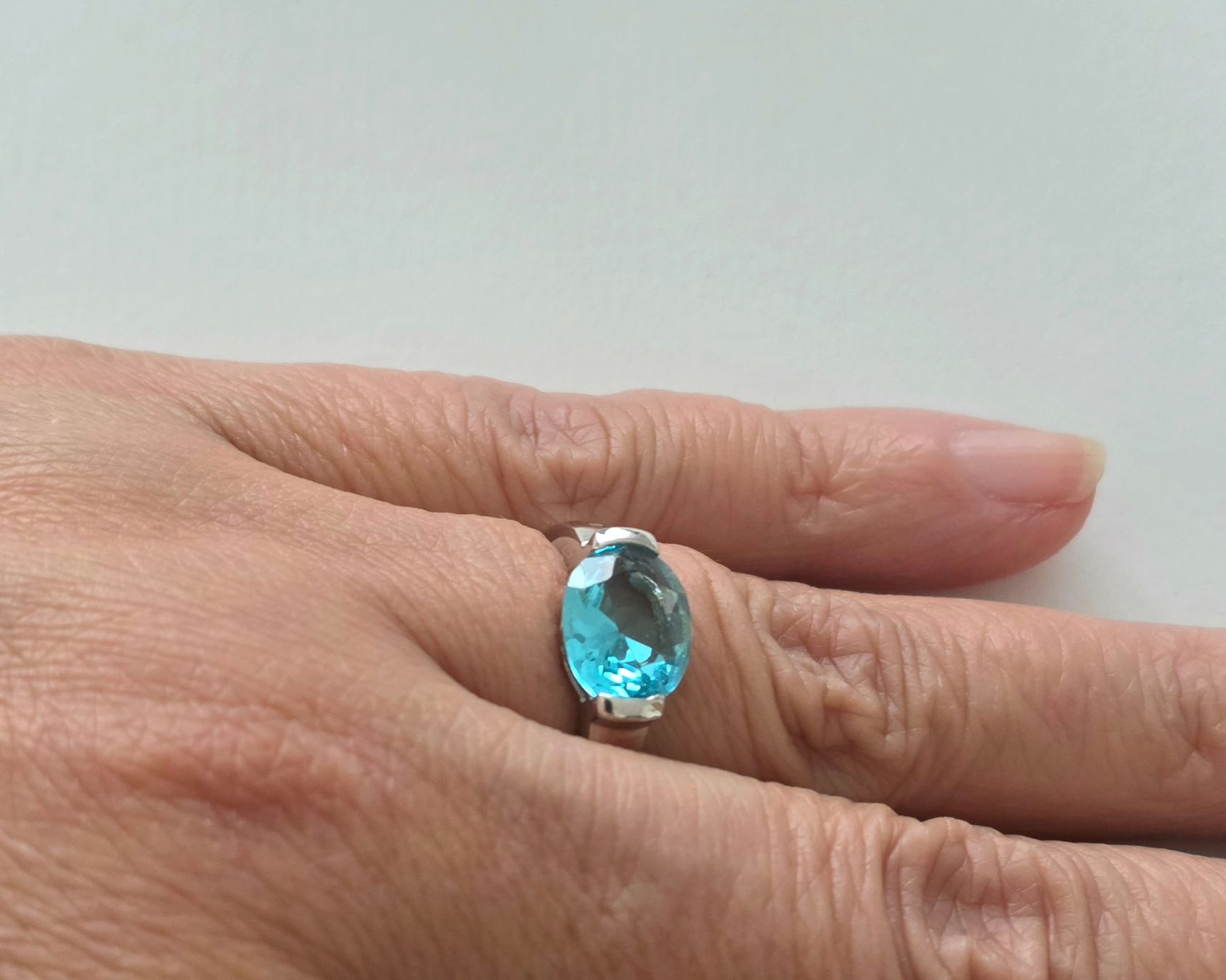 Anelli: Edler Silberring 925 mit Aquamarin - NEU – Nuovo e nell'imballaggio originale da Uetikon am See venduto da Coralreef 6