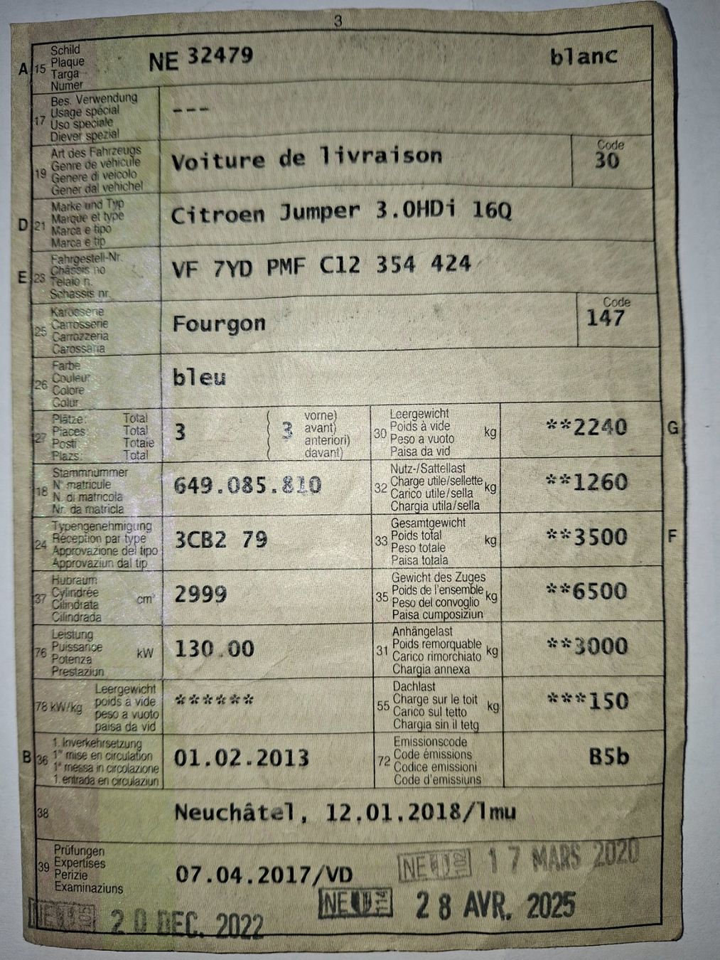 Veicoli da campeggio: Citroen Jumper 3.0 – Usato da Travers venduto da Tschul 5
