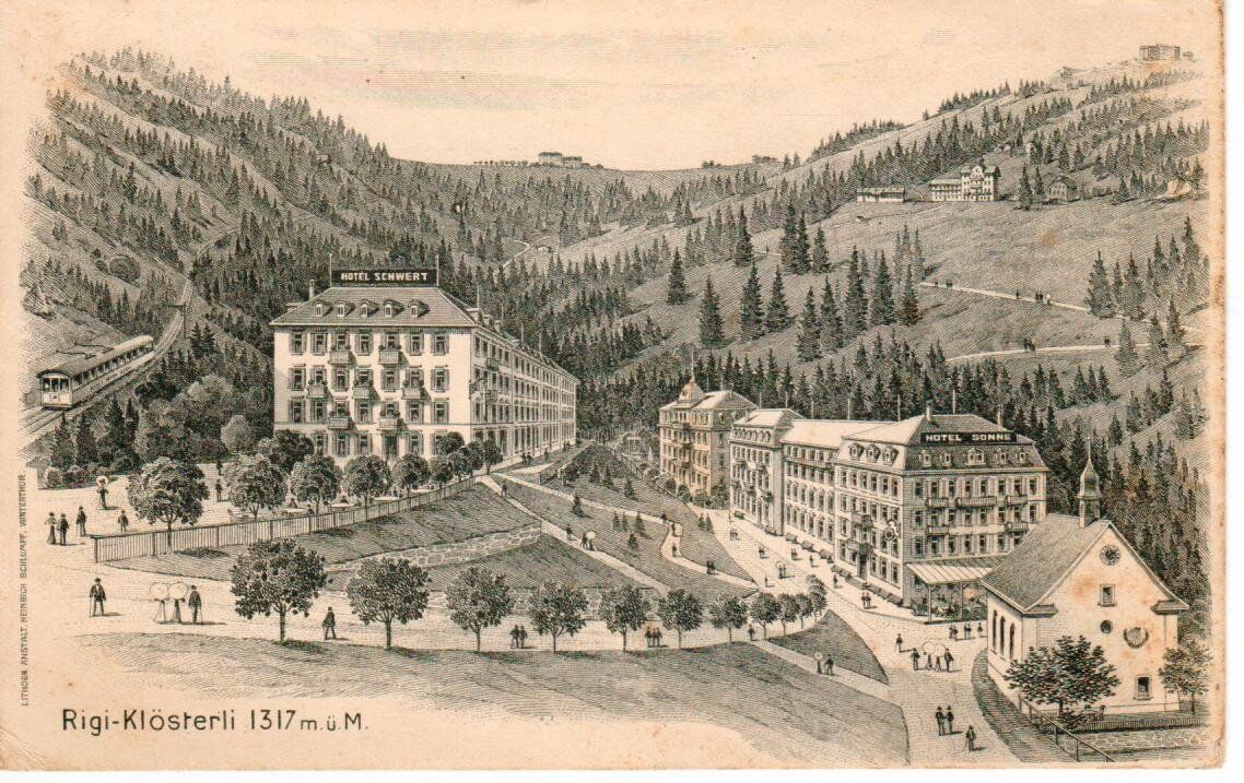 Ansichtskarten: Rigi Klösterli  1925 – Gebraucht aus Wolhusen von Curver9