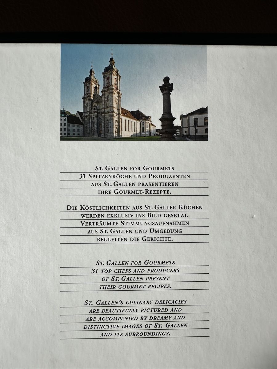 Libri: ST. GALLEN FOR GOURMETS – Usato da Reichenbach im Kandertal venduto da Cellobello11 2