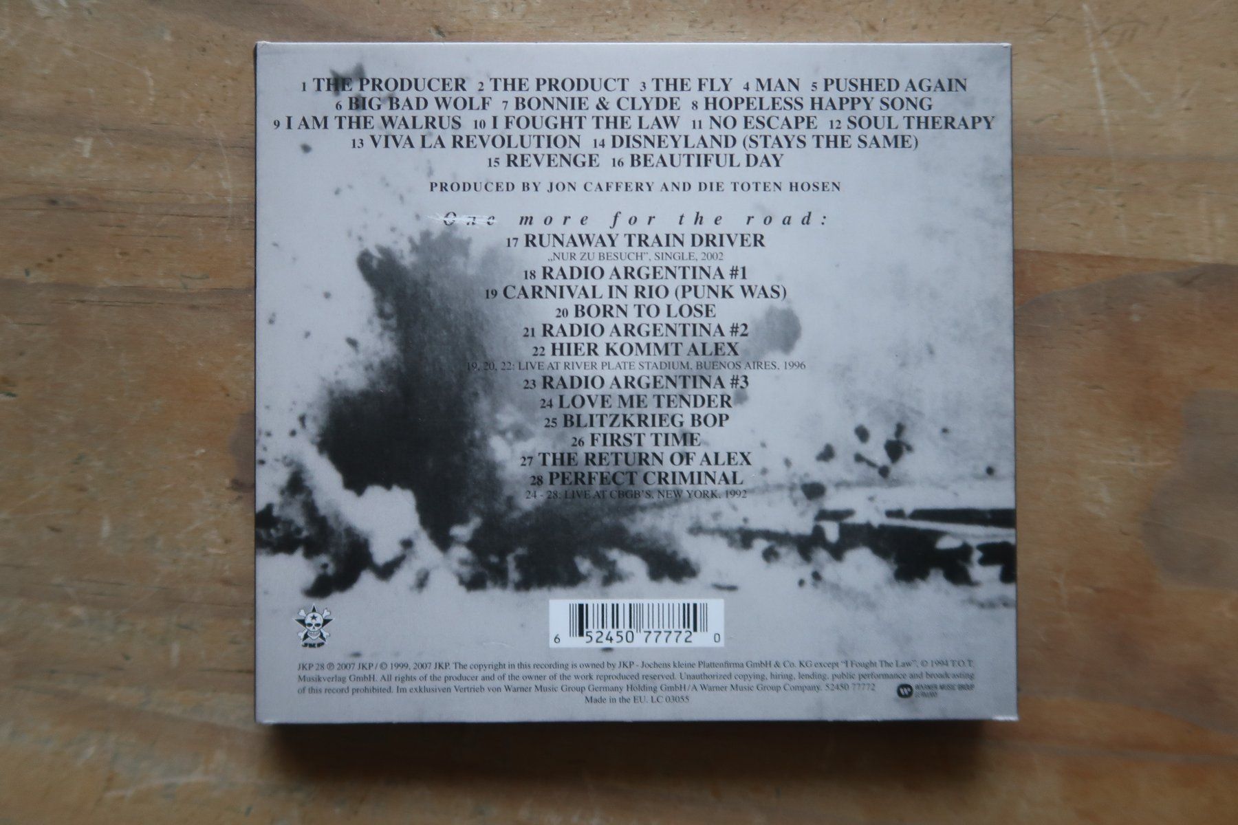 CDs: DIE TOTEN HOSEN - CRASH LANDING - CD – Gebraucht aus Basel von Patiscat 1