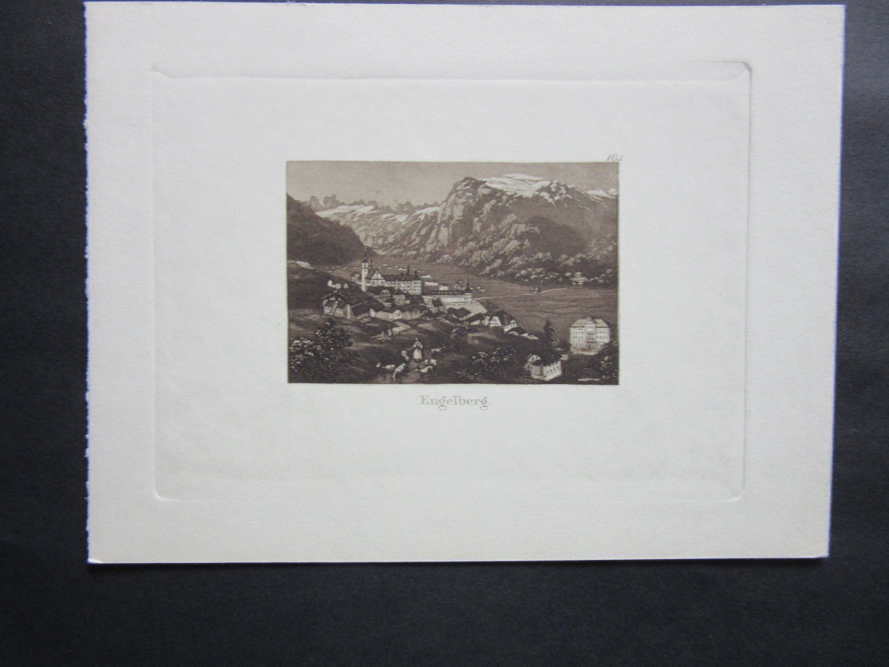 Stiche: ENGELBERG AQUATINTA – Gebraucht aus Gersau von grafik-kunst 1