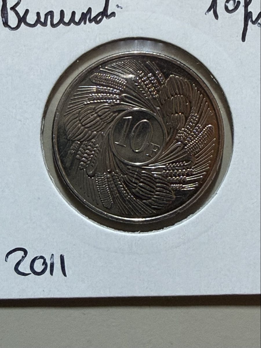 Toutes les monnaies: Burundi - 10 francs - 2011 – D'occasion à Payerne par Mike1682