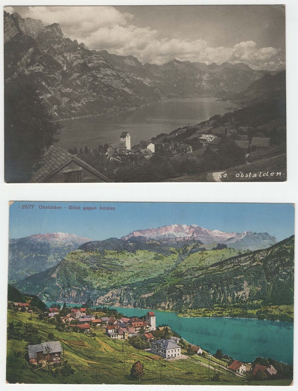Cartoline postali: Obstalden 2 AKs – Usato da Winterthur venduto da Wintiwest