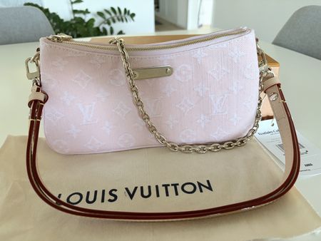 Louis Vuitton Pochette Liv Denim rosa NEU