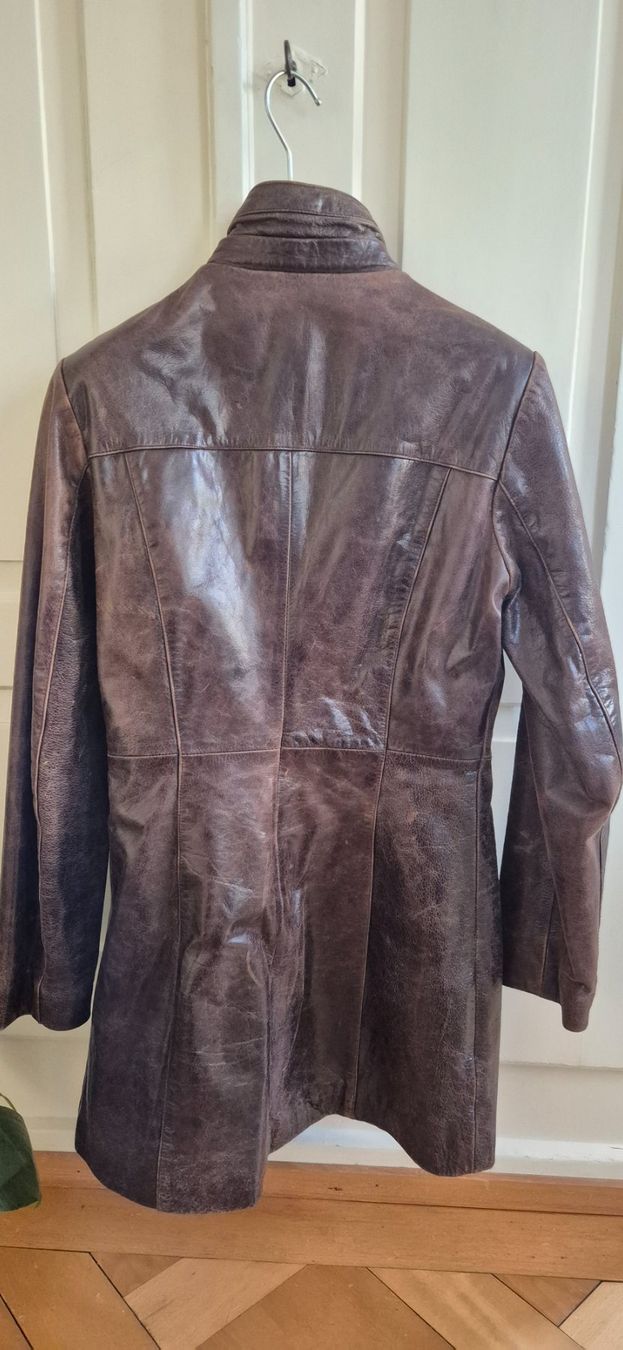 Cappotti: Braune Vintage-Lederjacke, Gr. S, 36 -38 – Usato da St. Gallen venduto da Mar_cx6m 1