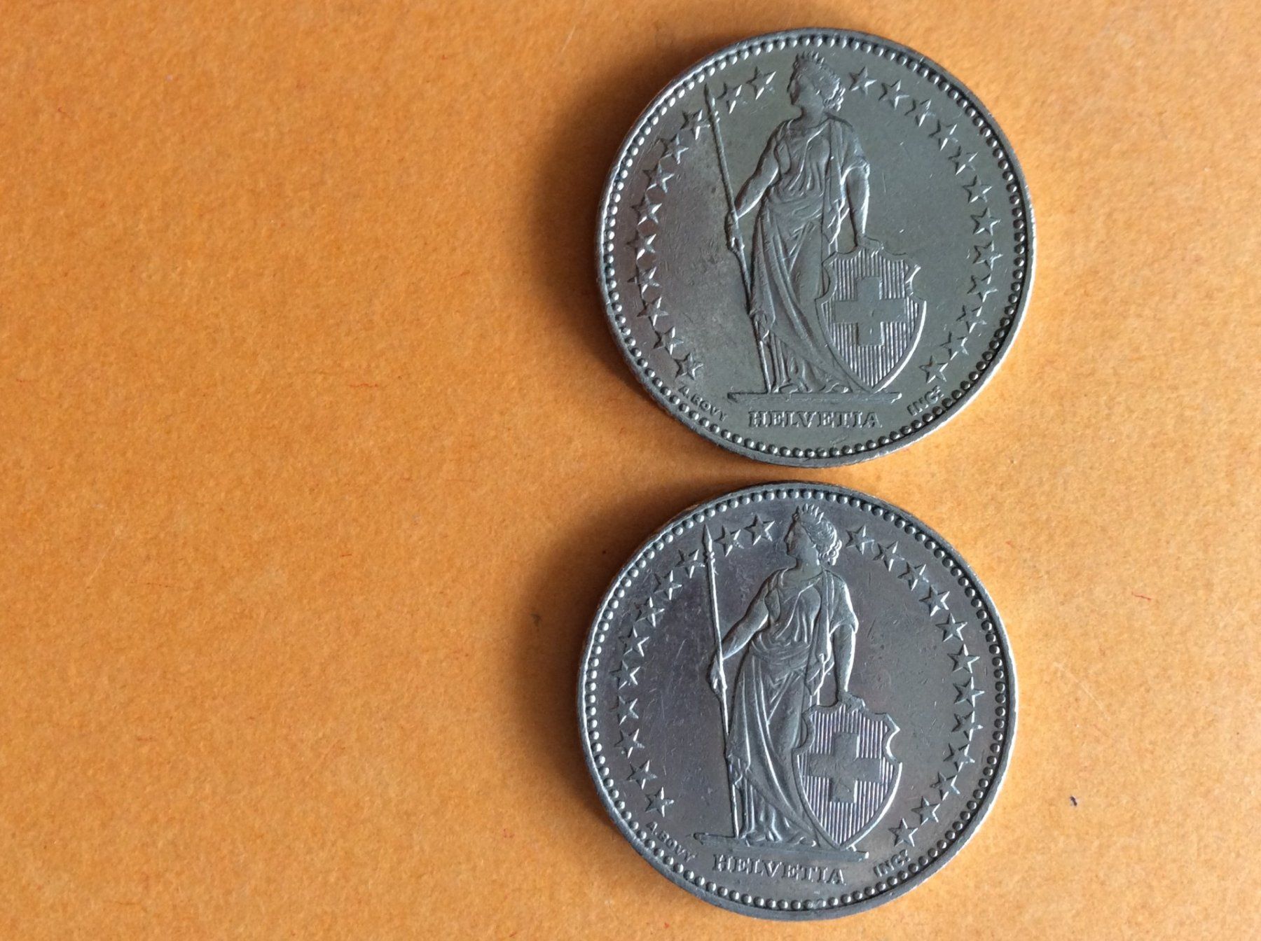 Tutti le monete: 2 francs  2000  +  2001  Jolies – Usato da Genève venduto da pie_fh2d 1
