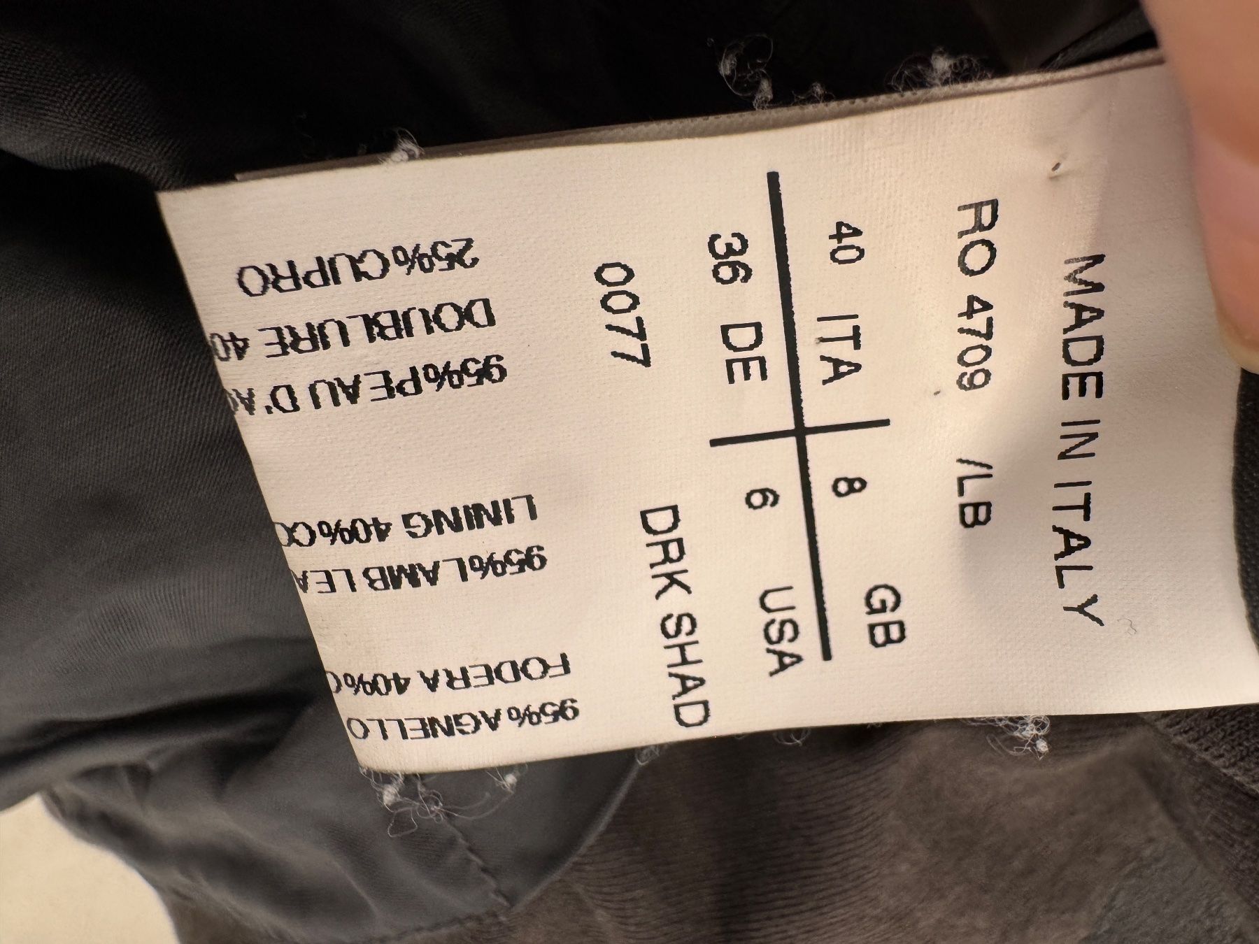 Rick Owens Giacche: Veste en cuir vieilli Rick Owens – Usato da giffers venduto da sev_c9x9 8