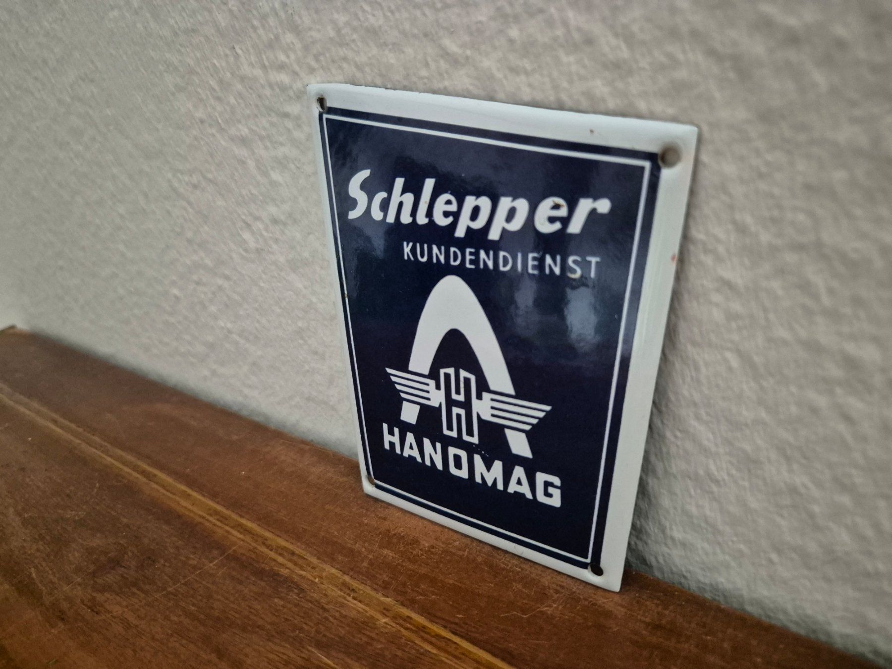 Hanomag Schilder: Emailschild Hanomag Traktor Schlepper Service Emaille Schild – Neu (gemäss Beschreibung) aus Schaffhausen von pfanis09 3