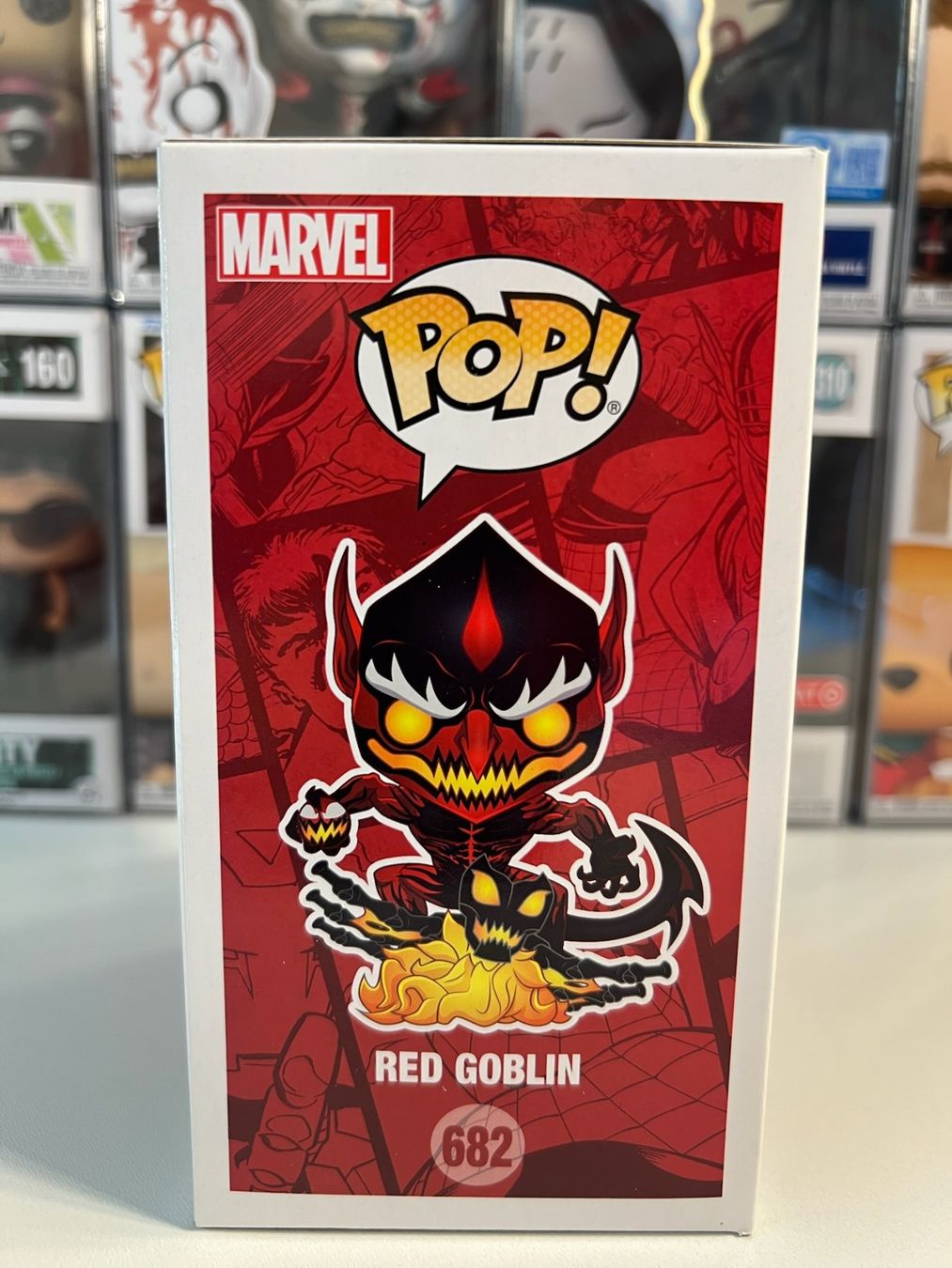 Funko Statuette: Funko POP! Marvel Red Goblin Edition Limitée Fall Convention – Usato da Le Mouret venduto da perfectbijou 1