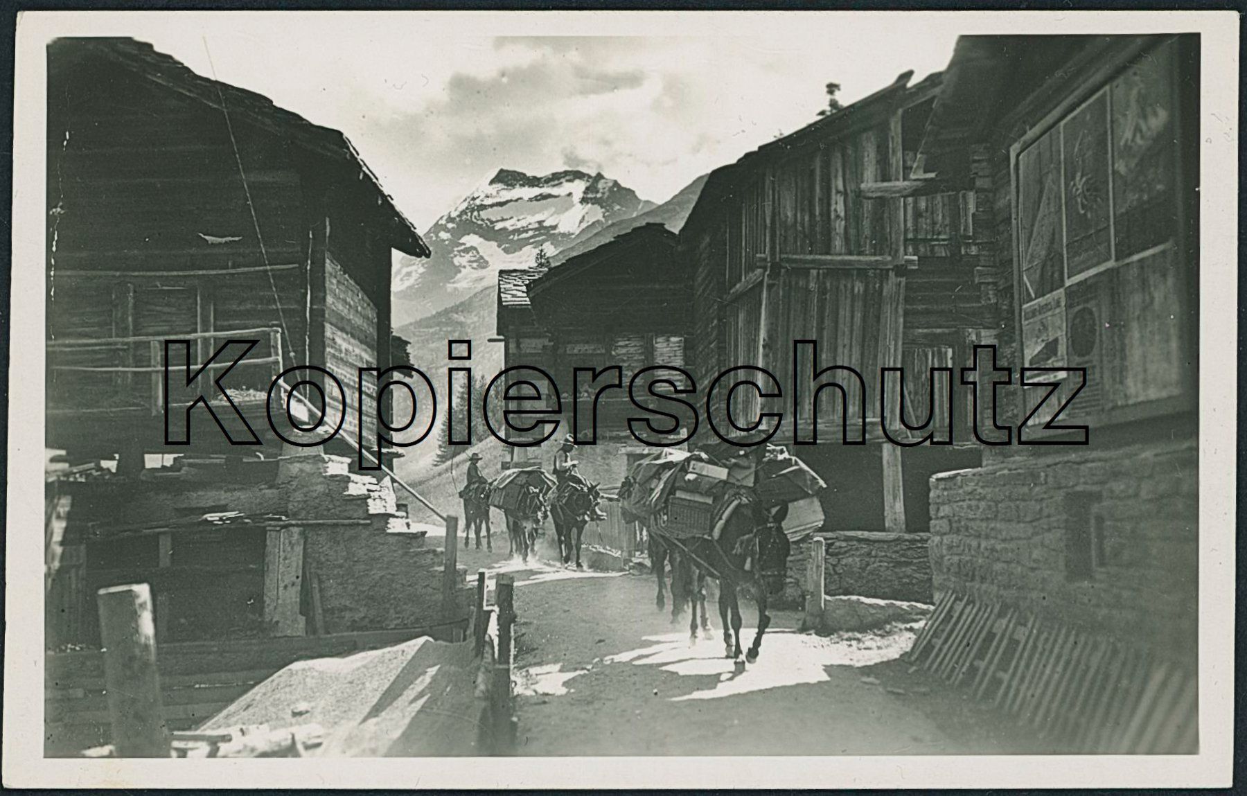 Cartoline postali: VS Saas Fee - Maultierpost – Nuovo (secondo la descrizione) da Schindellegi venduto da leecollect