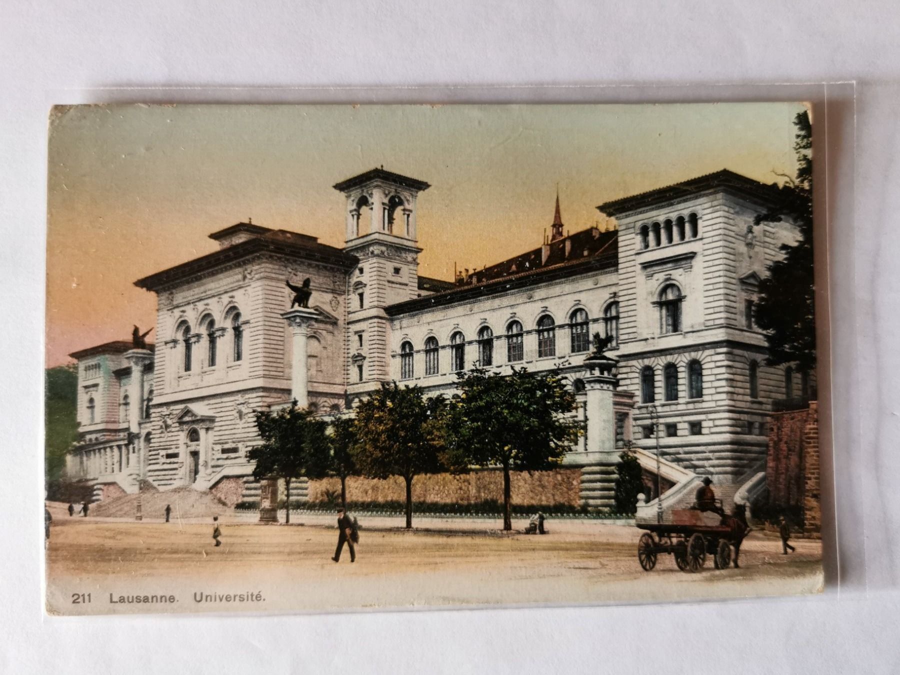 Cartoline postali: CP Lausanne - Place de la Riponne 1920 – Usato da Pailly venduto da jme99