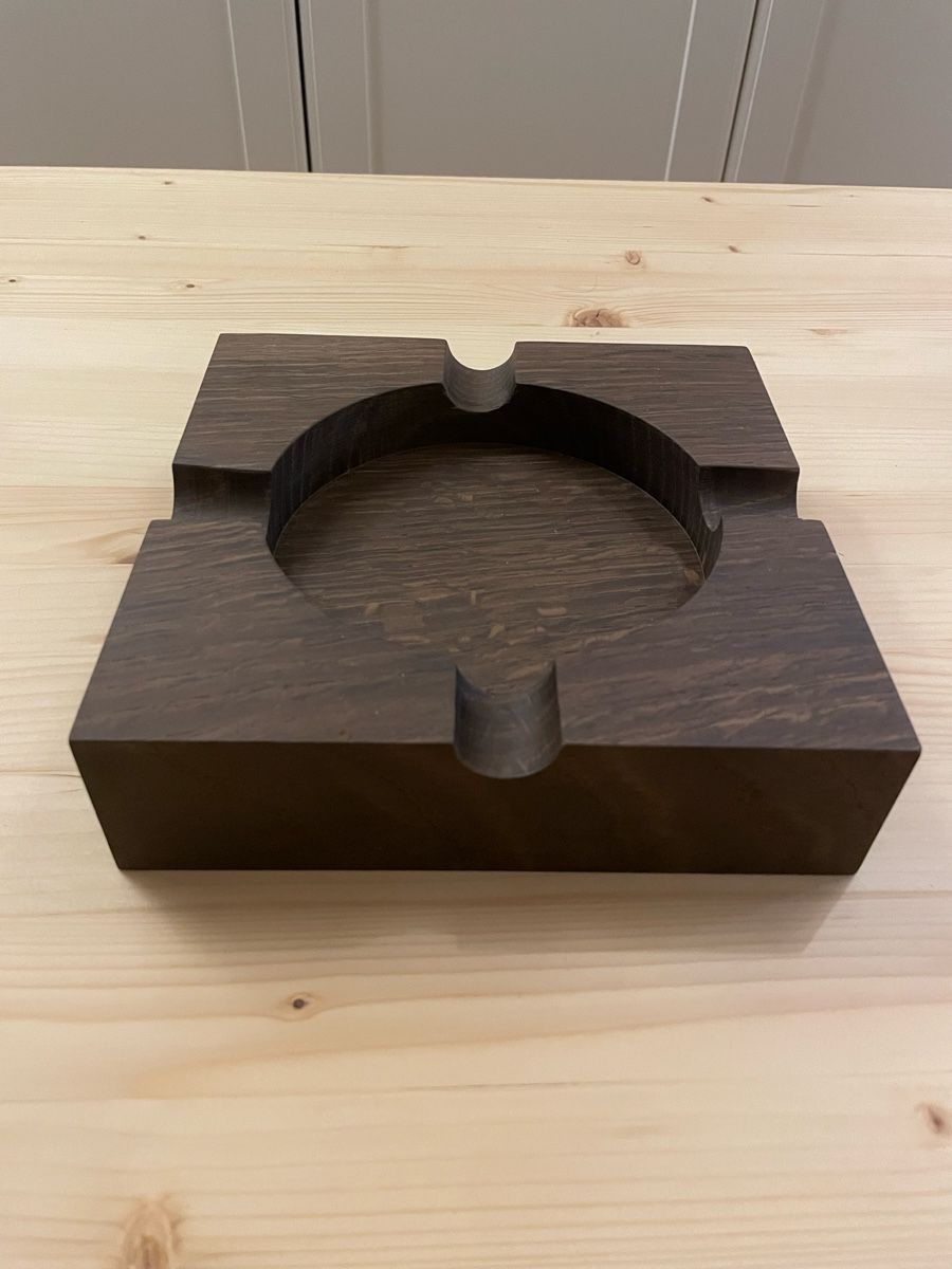 Portacenere: Exclusive Oak Ashtray, Handmade – Nuovo (secondo la descrizione) da Seuzach venduto da Wolf936 1
