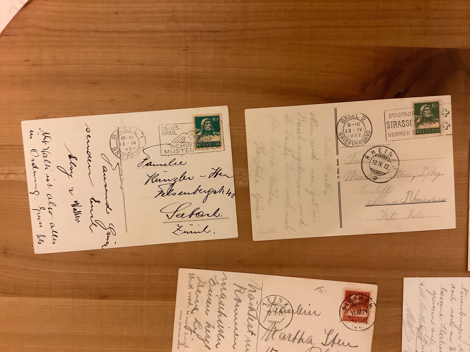 Cartoline postali: 11 gelaufene Ansichtskarten Schweiz 1906 - 1926 – Usato da St. Gallen venduto da herbrig2 8
