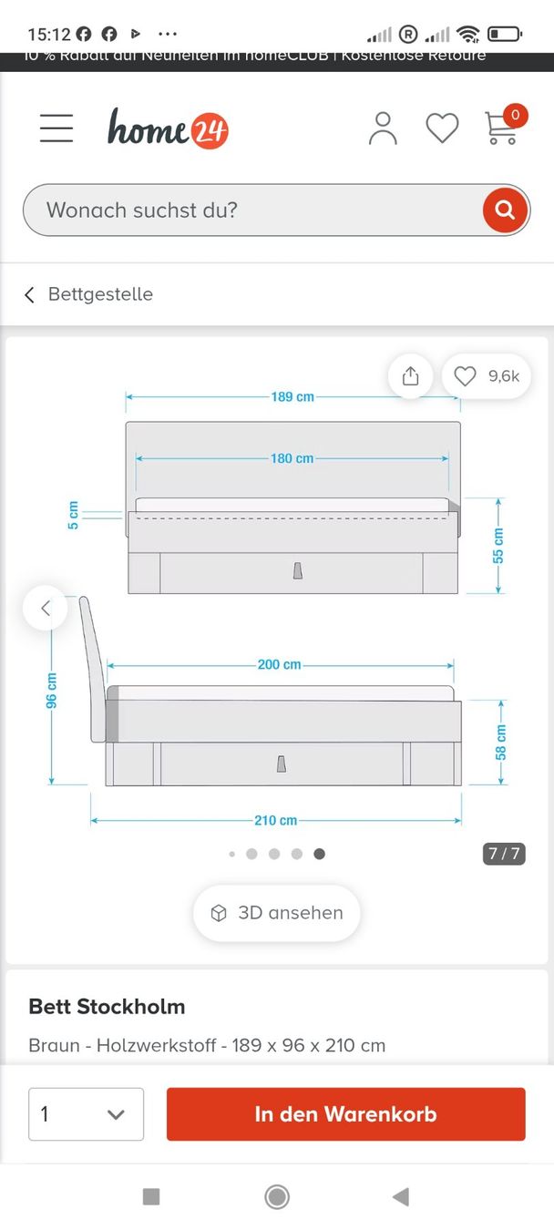 Betten: Bett mit 2 nachtisch – Gebraucht aus Lachen SZ von mer_nk79 5