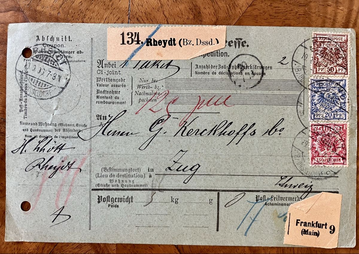Buste & buste per spedizione: Deutsche Reichspost – Usato da Hermetschwil - Staffeln venduto da Juergso 3