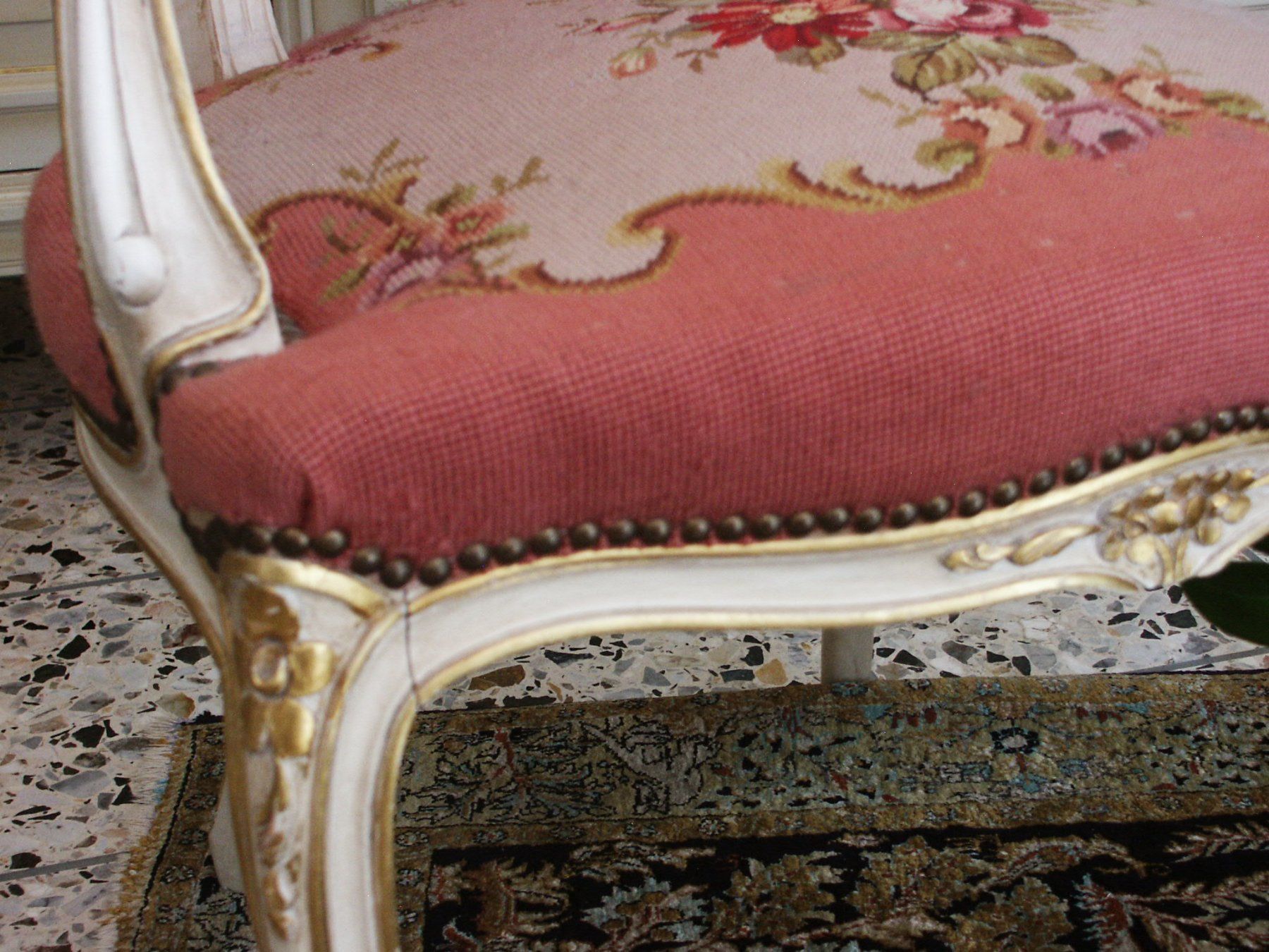 Poltrone: Gobelin-Sessel im Louis XV-Stil – Usato da Tuggen venduto da Mviola2 4
