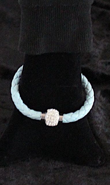 Bracciali & Braccialetti: Armband ev.Leder mit Magnet Verschluss- Strassstein Element – Usato da Locarno venduto da madame-tus-sauds 3