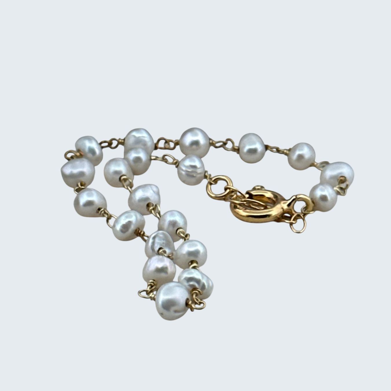Olga Ribler Bracciali & Braccialetti: Armkette mit weissen Süsswasserperlen – Nuovo (secondo la descrizione) da Luzern venduto da MonikaS03 1