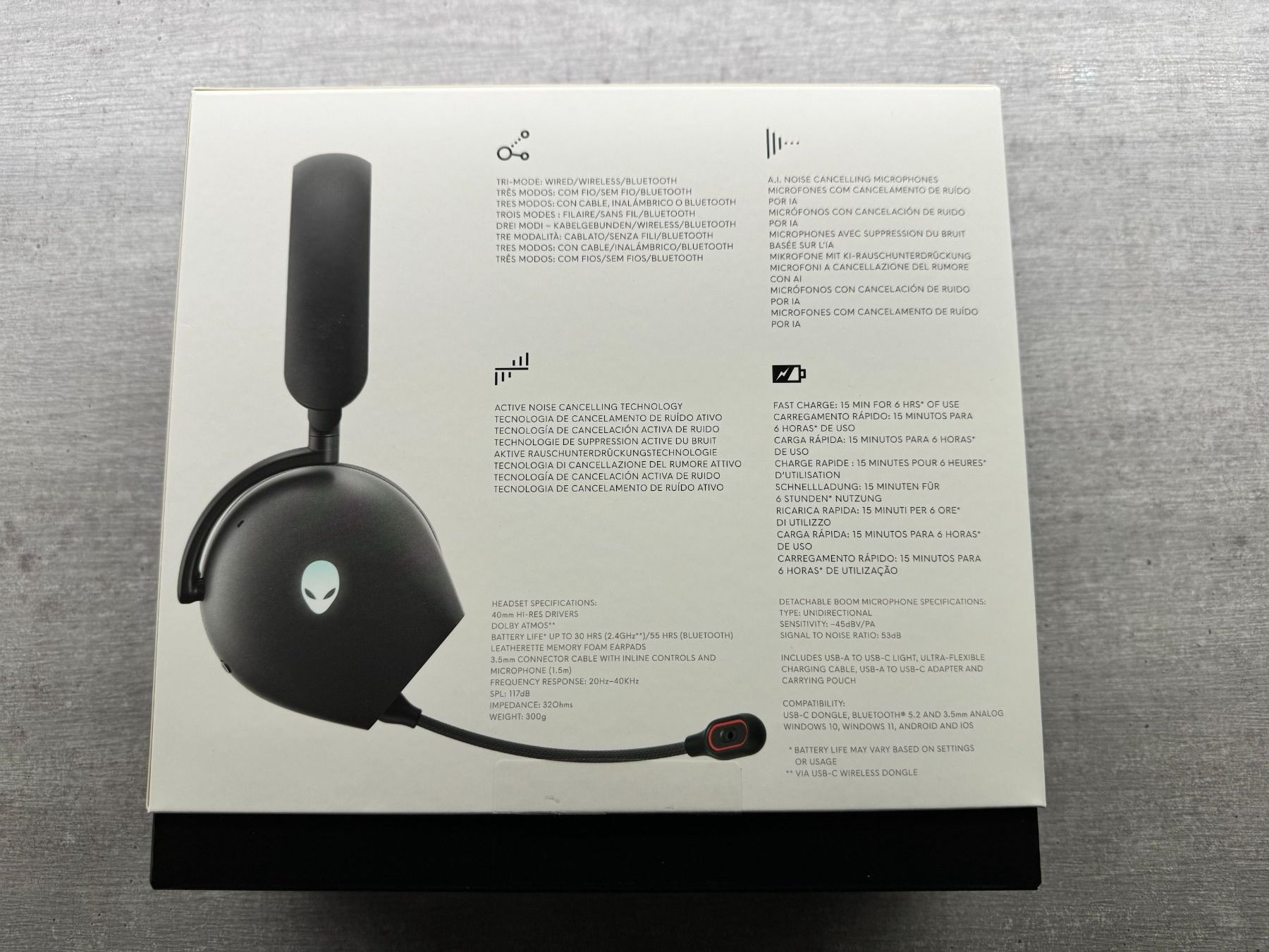 Kopfhörer: Alienware Tri-Mode Wireless-Gamingheadset – AW920H – Gebraucht aus Root von blare.rooch 3