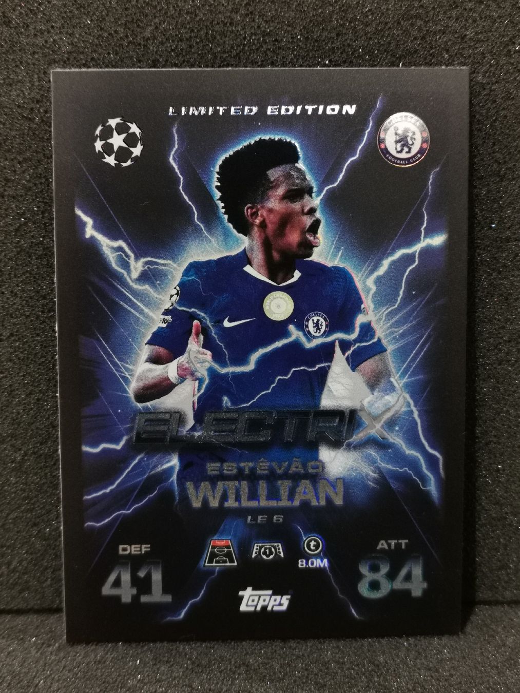 Topps Carte collezionabili: Match attax 2025 /26 Extra Estêvâo Willian Electrix Limited. – Usato da Einsiedeln venduto da sza_588x