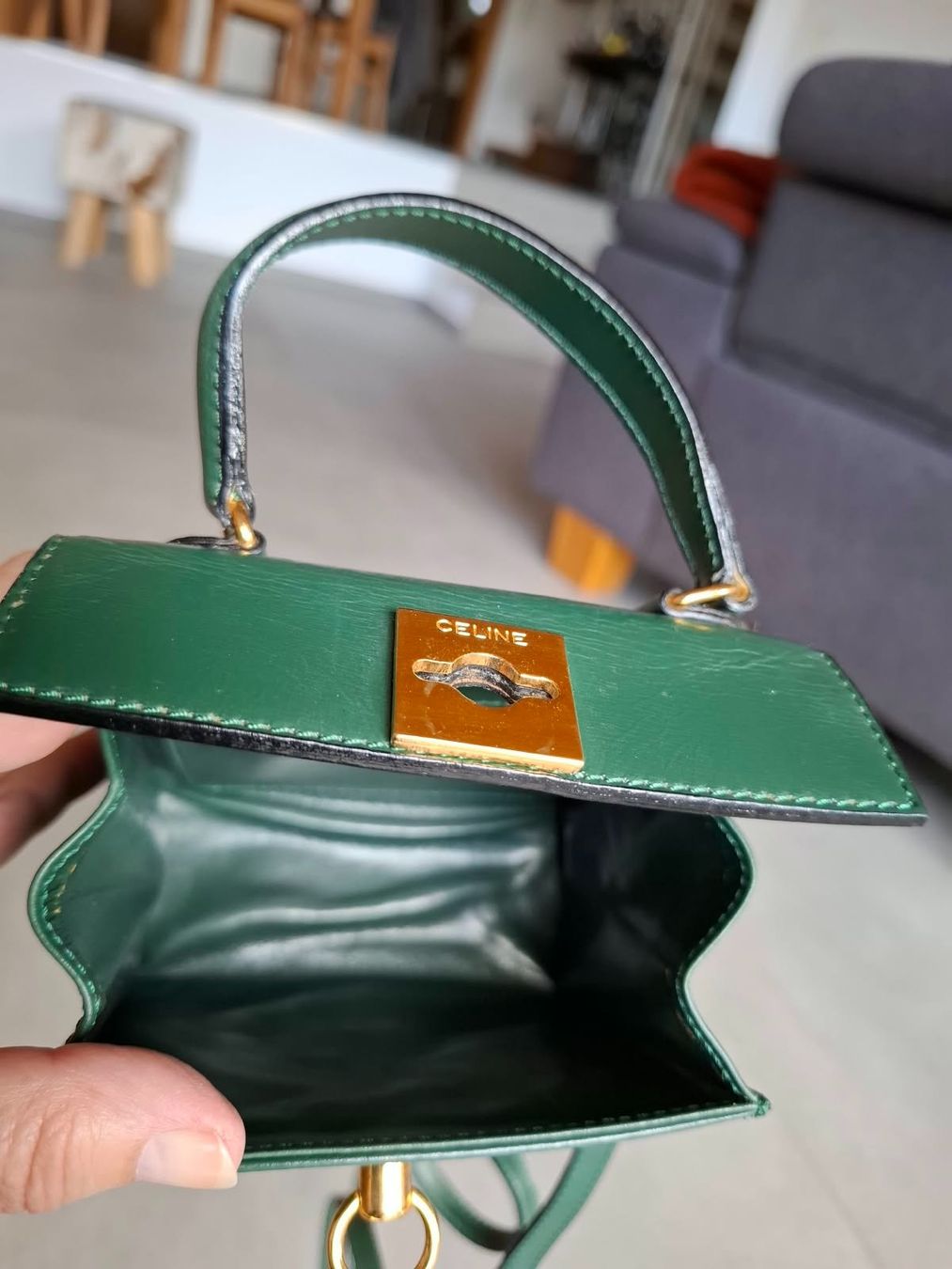 Celine Taschen für Damen: Celine Kelly Mini dark green – Gebraucht aus Zug von Katenths 2