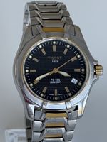 Tissot PR 100 Uhr Herren Stahl Zifferblatt Schwarz gebr