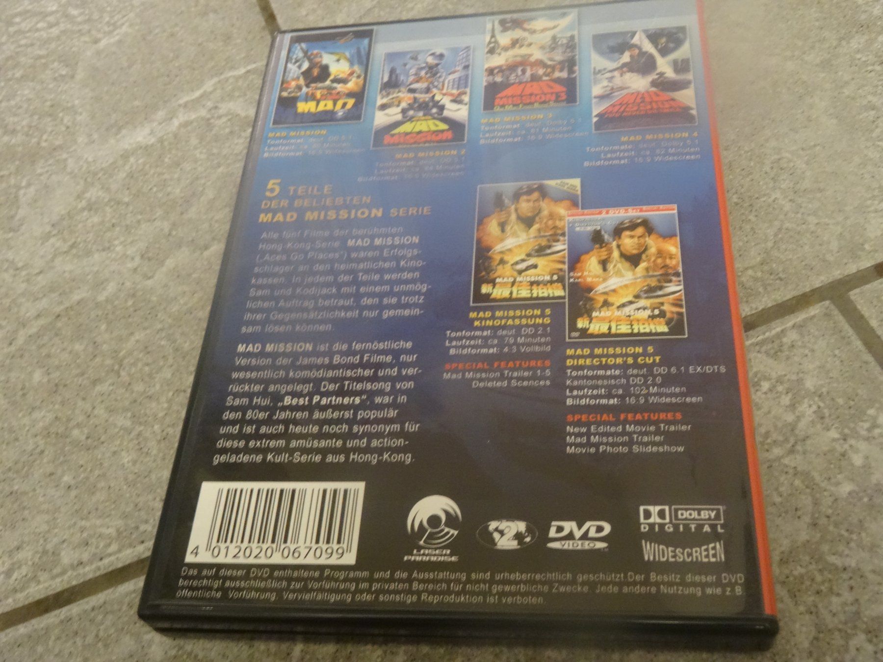 Alle DVDs: DVD Box Mad Mission 1-5 – Gebraucht aus Olten von Disc-Verkauf 2