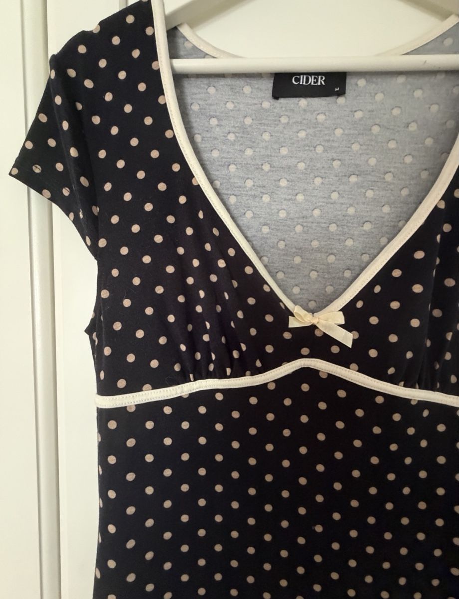 Vestiti: Cider Polka Dot Dress Size M Navy Beige – Nuovo (secondo la descrizione) da Winterthur venduto da LarissaChiara27 3