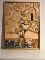 Wunderschöner Goldrahmen mit hochwertigem Kunstdruck Klimt