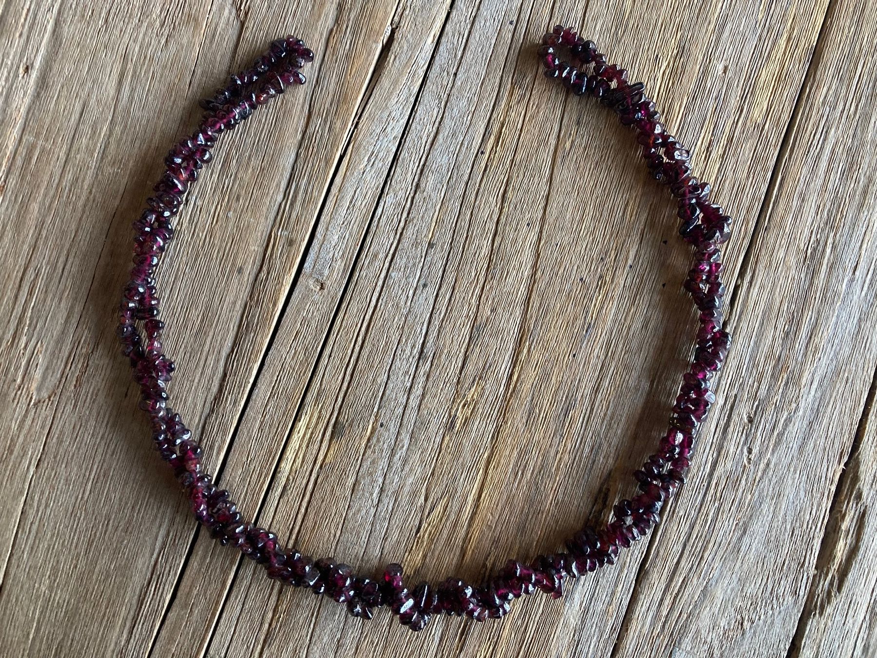 Catenine: GRANAT  SPLITTER  HALSKETTE 90cm – Nuovo e nell'imballaggio originale da Aesch ZH venduto da LiquidAktion 1