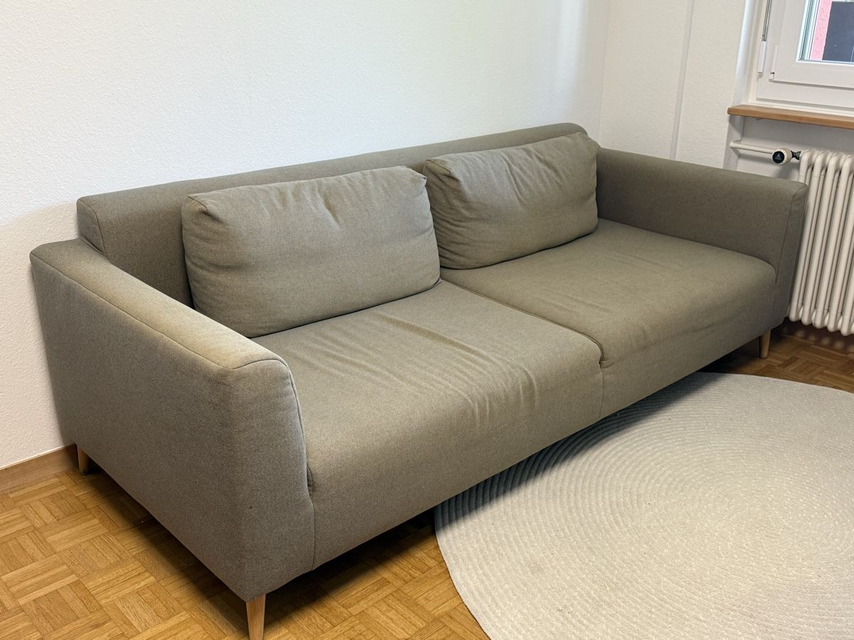 Divani: Rolf Benz Sofa / Couch braun beige Stoff – Usato da Rüti ZH venduto da lorenzmeier
