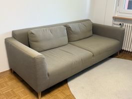 Rolf Benz Sofa / Couch braun beige Stoff