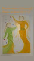 Engelbild, Mutter mit Kind, handgemalt, 50x70cm, Unikat