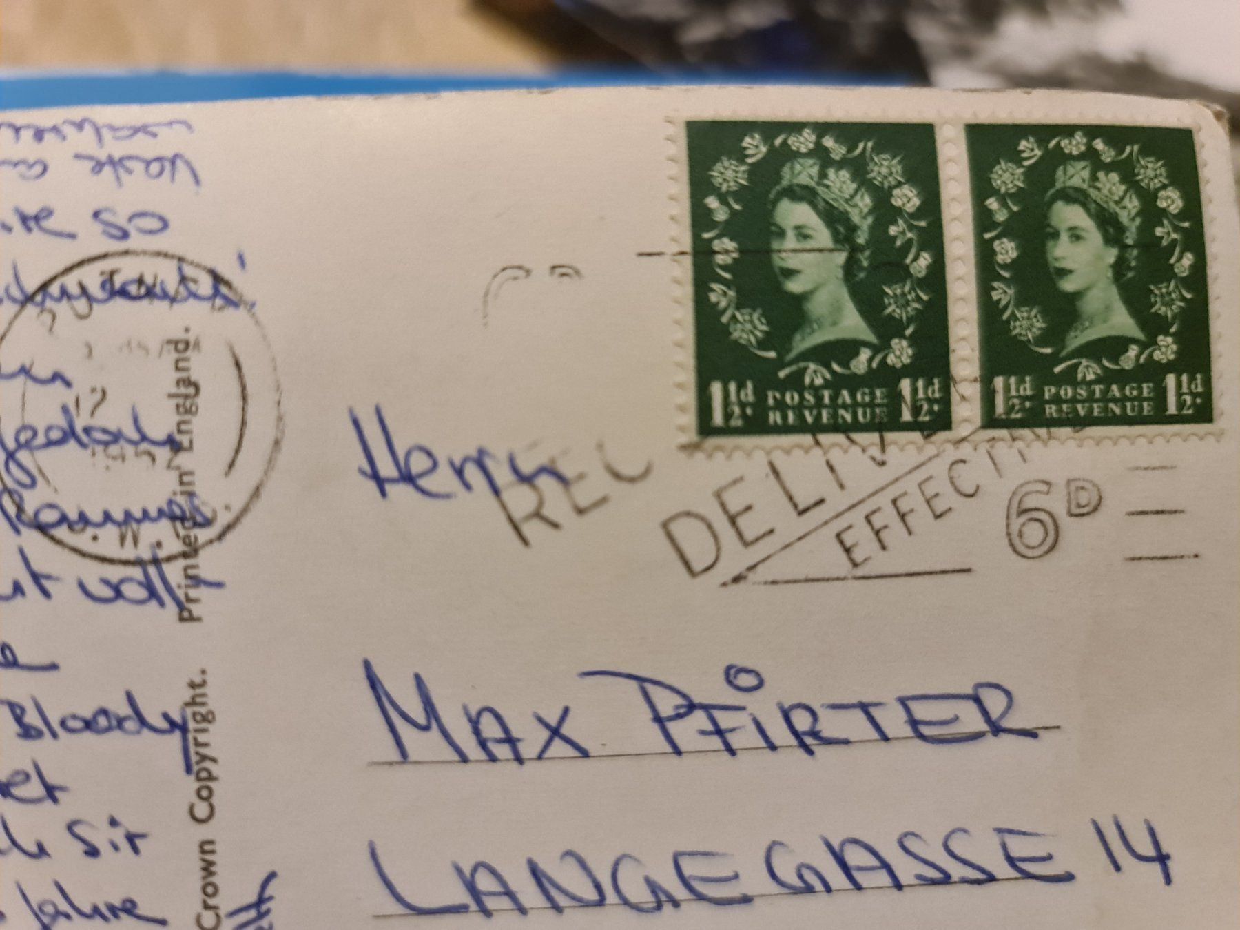 Cartoline postali: Ansichtskarte Tower of London 1952 – Usato da Dintikon venduto da Vexi 1