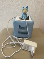 Toniebox hellblau mit Figur und Ladestation (nie gebraucht)