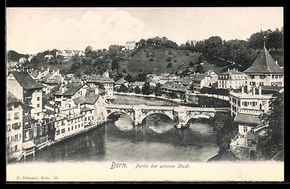 Cartoline postali: AK Bern, Partie der unteren Stadt – Usato da Berlin venduto da bartko-reher